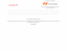 Tablet Screenshot of principia.info